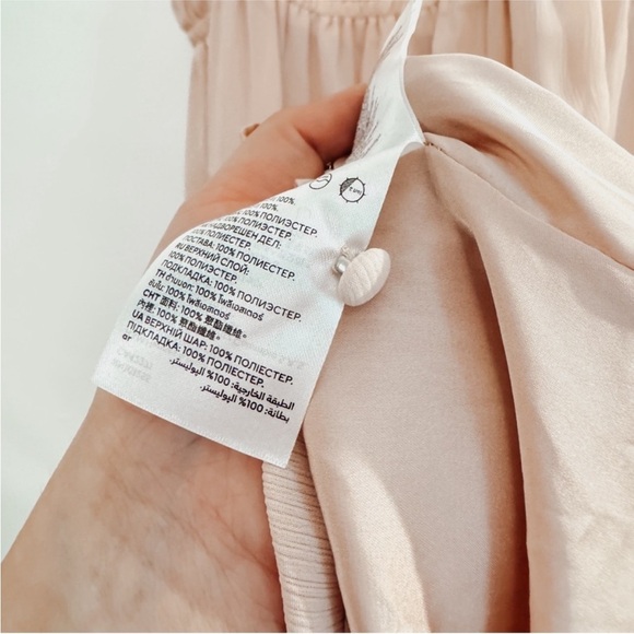 H&M Blush Pink Mini Dress Halter Neckline - Medium - Picture 8 of 13